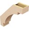 Ekena Millwork 5-inch W x 18-inch D x 18-inch H Merced Rough Cedar Woodgrain TimberThane Knee Brace, Primed BRCUR05X18X18MRCRCPR - alternate 3